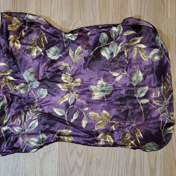Vintage California Dynasty Purple Floral Nightgown, Size Medium - Picture 4 of 4